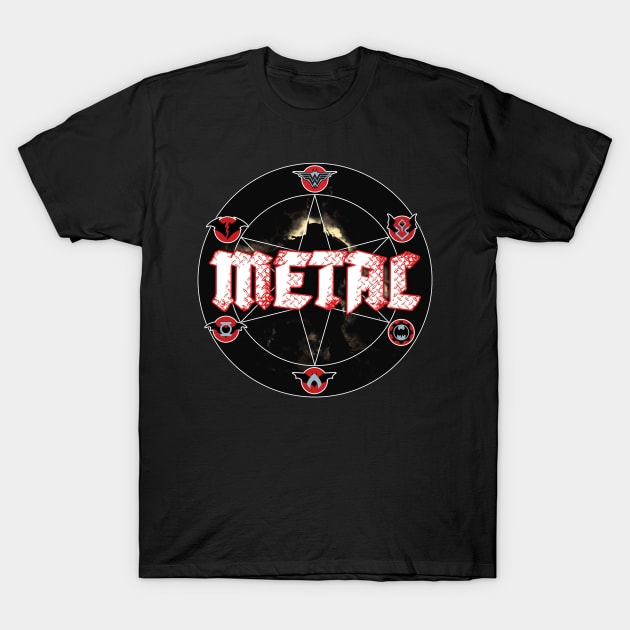 Metal T-Shirt by Shirts & Shenanigans 